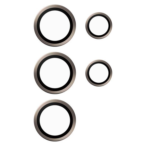 Protecție lentile cameră Hoops pentru Samsung Galaxy S24 Ultra, Gri, PanzerGlass