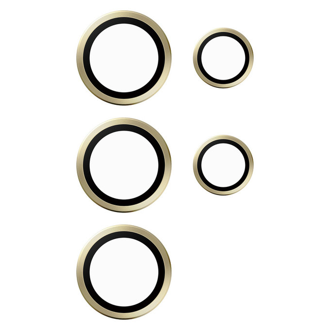 Protecție lentile cameră Hoops pentru Samsung Galaxy S24 Ultra, Galben, PanzerGlass
