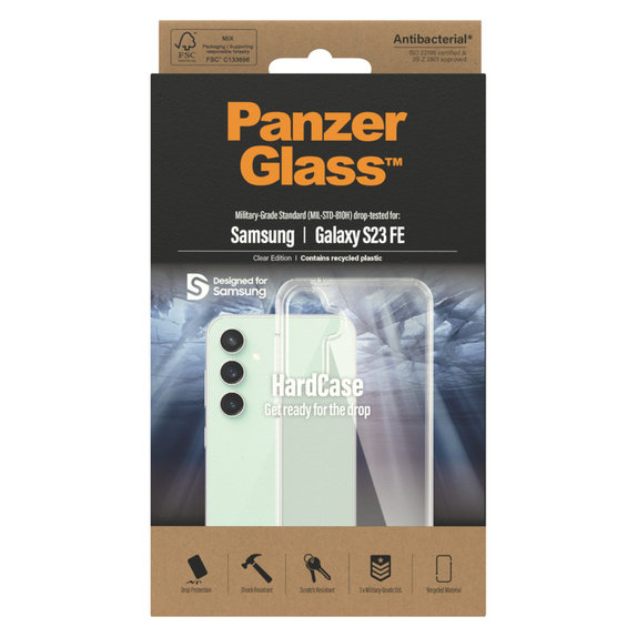 Caz HardCase AB pentru Samsung Galaxy S23 FE, Transparent, PanzerGlass