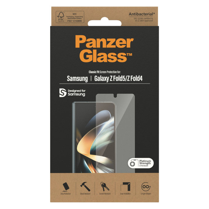 Sticlă securizată AB pentru Samsung Galaxy Z Fold5/Z Fold4, Transparent, PanzerGlass