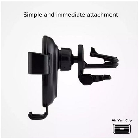 SBS - Suport auto Gravity cu încărcare wireless, 10W, negru