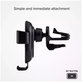 SBS - Suport auto Gravity cu încărcare wireless, 10W, negru