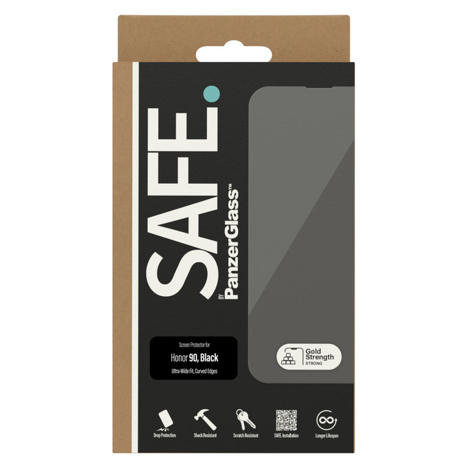 Sticlă securizată UWF pentru Honor 90, Negru, SAFE by PanzerGlass