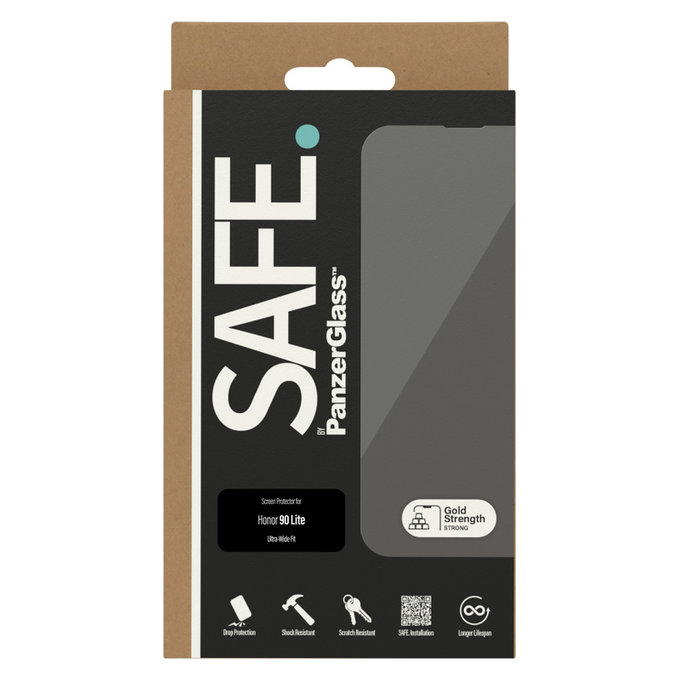 Sticlă securizată UWF pentru Honor 90 Lite, Negru, SAFE by PanzerGlass