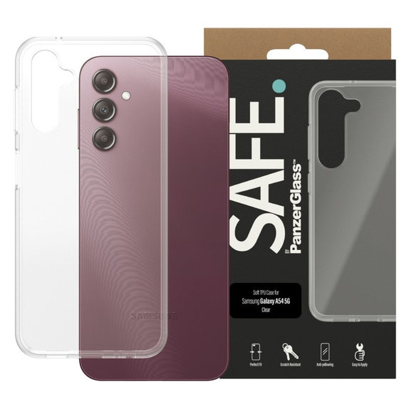 Caz TPU pentru Samsung Galaxy A14/A14 5G, Transparent, SAFE by PanzerGlass
