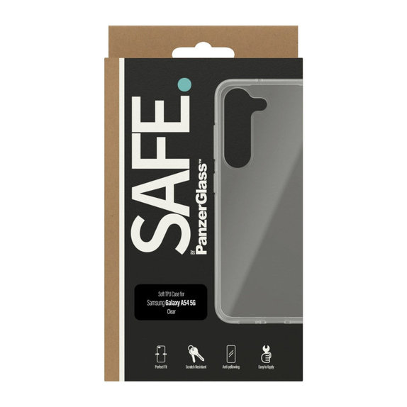 Caz TPU pentru Samsung Galaxy A14/A14 5G, Transparent, SAFE by PanzerGlass