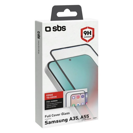 SBS - Geam Securizat Full Cover pentru Samsung Galaxy A35 & A55 5G, negru
