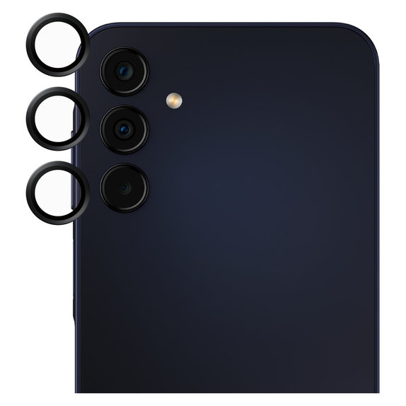Protecție lentile cameră pentru Samsung Galaxy A15/A15 5G, Negru, SAFE by PanzerGlass