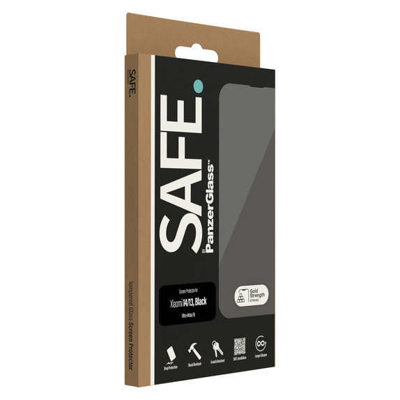 Sticlă securizată UWF pentru Xiaomi 14/13, Negru, SAFE by PanzerGlass