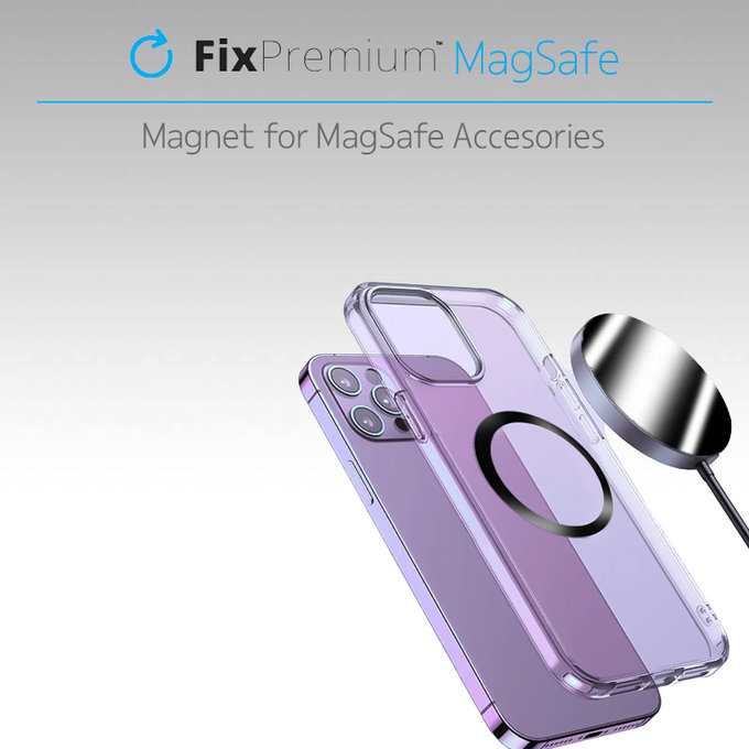 FixPremium - Magnet pentru MagSafe Pro, strieborná