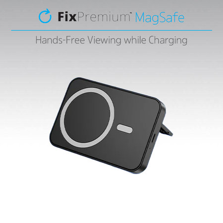 FixPremium - MagSafe PowerBank cu Stand 5000mAh, alb