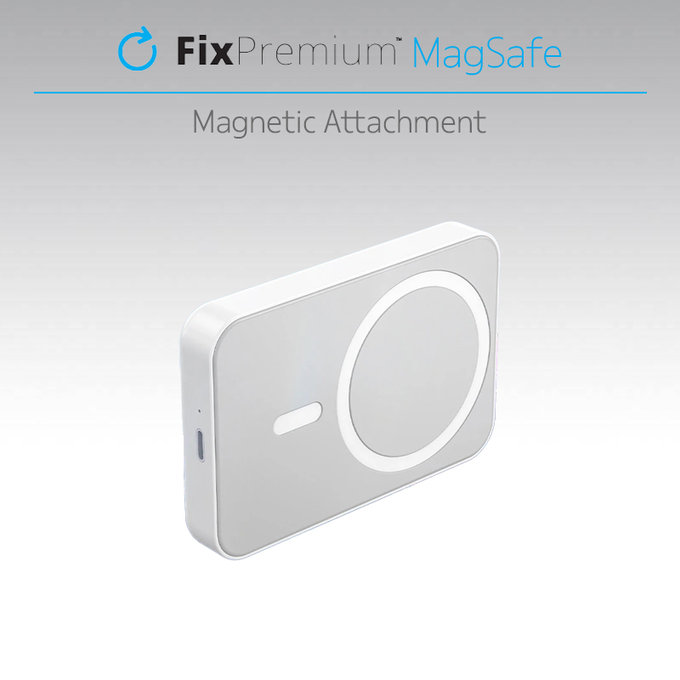 FixPremium - MagSafe PowerBank cu Stand 10 000mAh, alb