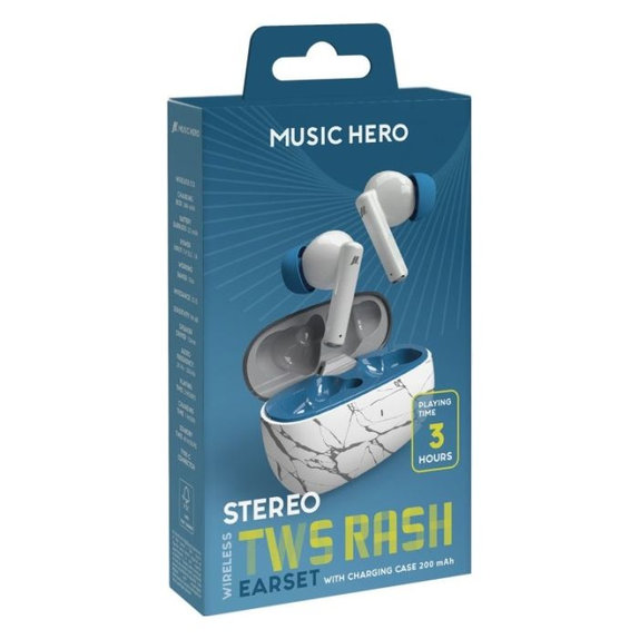 Music Hero - Căști fără fir TWS RASH, fantasy blue
