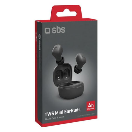 SBS - Căști fără fir TWS Mini, negru