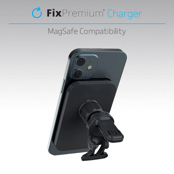FixPremium - Incărcător de mașină cu MagSafe V2, alb