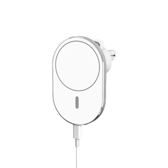 FixPremium - Incărcător de mașină cu MagSafe V2, alb