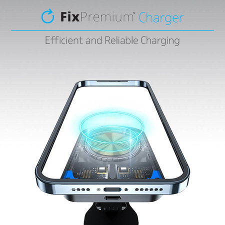 FixPremium - Incărcător de mașină cu MagSafe V2, negru