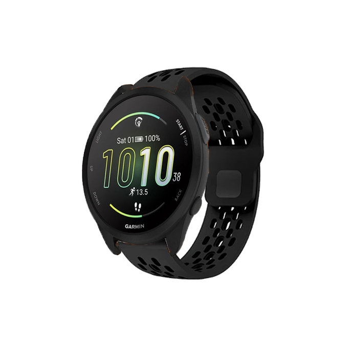 FixPremium - Curea universală din silicon pentru Garmin (20mm), negru