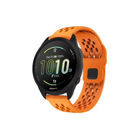 FixPremium - Curea universală din silicon pentru Garmin (20mm), portocaliu