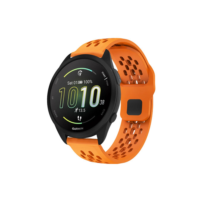 FixPremium - Curea universală din silicon pentru Garmin (20mm), portocaliu