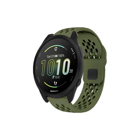FixPremium - Curea universală din silicon pentru Garmin (22mm), verde