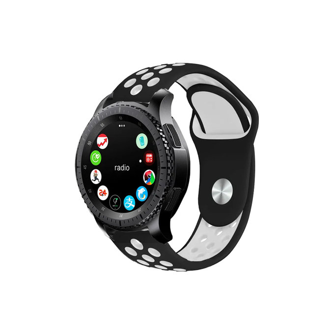 FixPremium - Curea sport din silicon pentru Garmin (20mm), negru