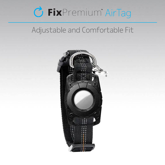 FixPremium - Zgardă AirTag pentru câini și pisici, albastră