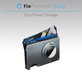 FixPremium - Portofel AirTag Carbon cu clip, negru