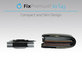 FixPremium - Portofel AirTag Carbon cu clip, albastru