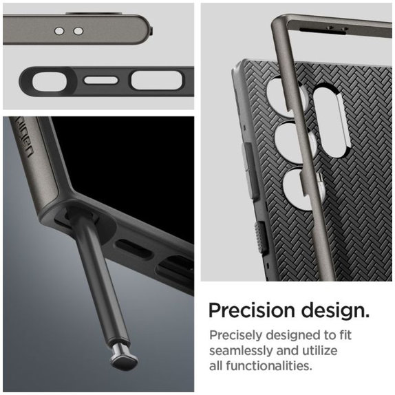 Spigen - Caz Neo Hybrid pentru Samsung Galaxy S24 Ultra, Gunmetal