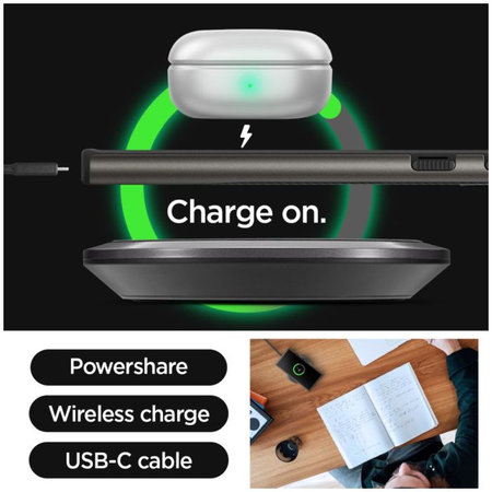 Spigen - Caz Neo Hybrid pentru Samsung Galaxy S24 Ultra, Gunmetal