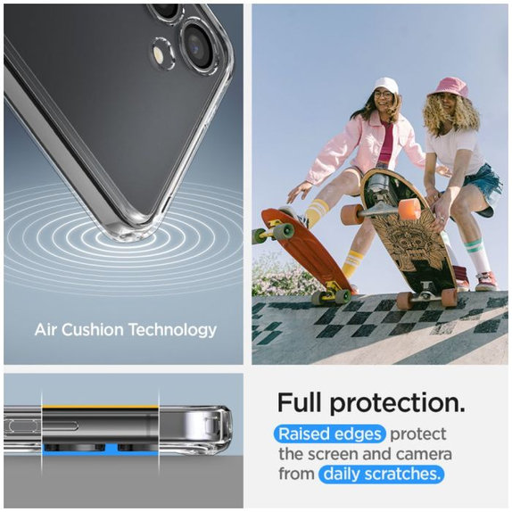 Spigen - Caz Ultra Hybrid pentru Samsung Galaxy S24 Plus, Crystal Clear