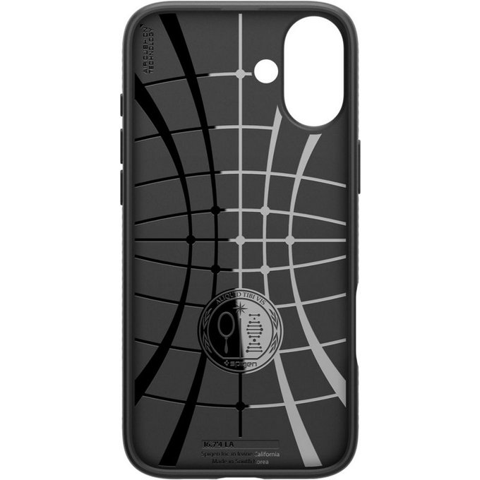 Spigen - Caz Liquid Air pentru iPhone 16 Plus, matte black
