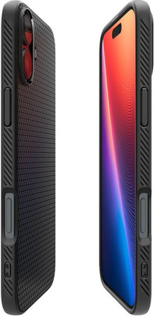 Spigen - Caz Liquid Air pentru iPhone 16 Plus, matte black