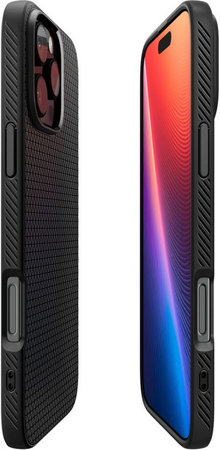 Spigen - Caz Liquid Air pentru iPhone 16 Pro, matte black