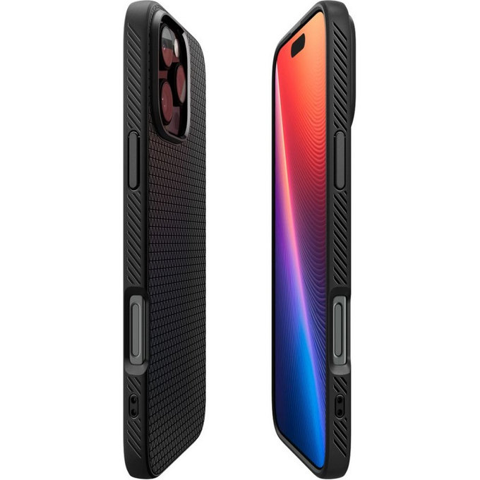 Spigen - Caz Liquid Air pentru iPhone 16 Pro, matte black
