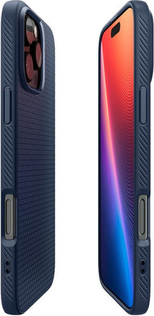 Spigen - Caz Liquid Air pentru iPhone 16 Pro, navy blue