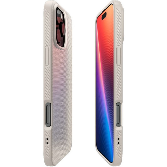 Spigen - Caz Liquid Air pentru iPhone 16 Pro, natural titanium
