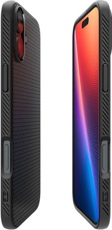 Spigen - Caz Liquid Air pentru iPhone 16, matte black
