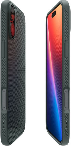 Spigen - Caz Liquid Air pentru iPhone 16, abyss green