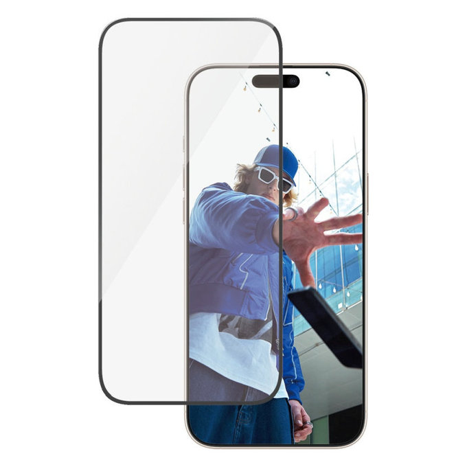 Sticlă securizată UWF cu aplicator pentru iPhone 16 Pro Max, Negru, PanzerGlass