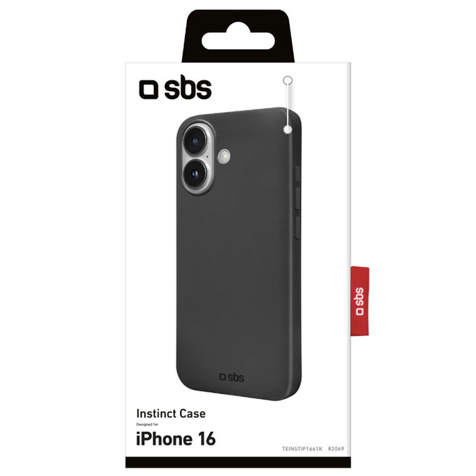 SBS - Caz Instinct pentru iPhone 16, negru