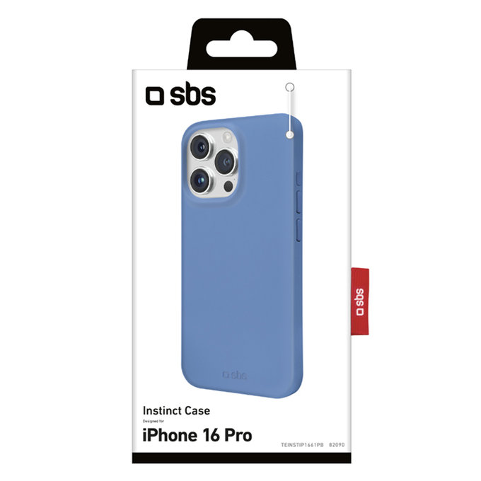 SBS - Caz Instinct pentru iPhone 16 Pro, albastru