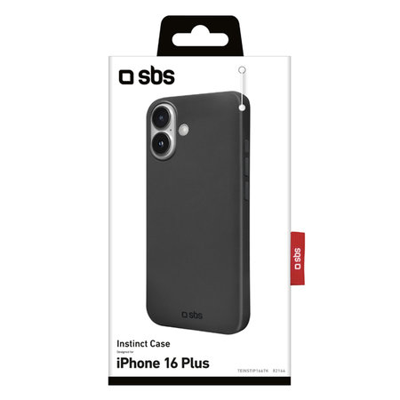SBS - Caz Instinct pentru iPhone 16 Plus, negru