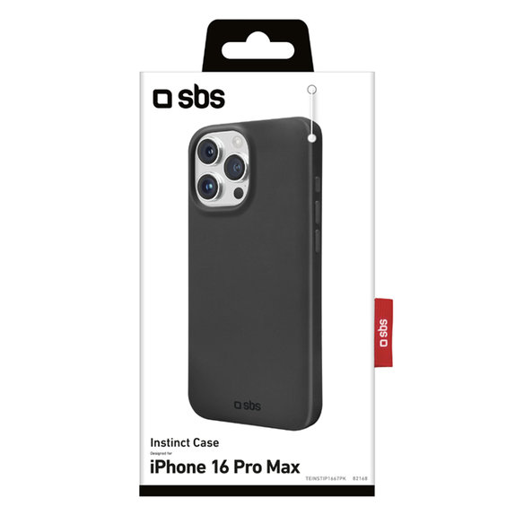 SBS - Caz Instinct pentru iPhone 16 Pro Max, negru