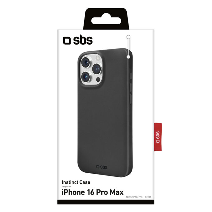 SBS - Caz Instinct pentru iPhone 16 Pro Max, negru