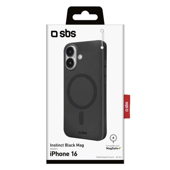 SBS - Caz Instinct Mag s MagSafe pentru iPhone 16, negru