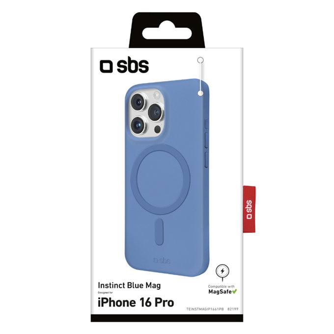 SBS - Caz Instinct Mag s MagSafe pentru iPhone 16 Pro, albastru