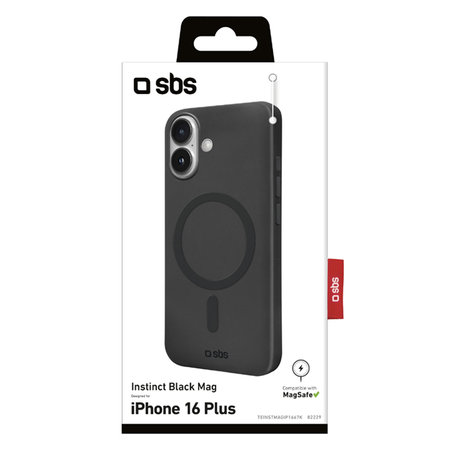 SBS - Caz Instinct Mag s MagSafe pentru iPhone 16 Plus, negru