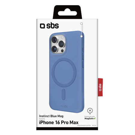 SBS - Caz Instinct Mag s MagSafe pentru iPhone 16 Pro Max, albastru